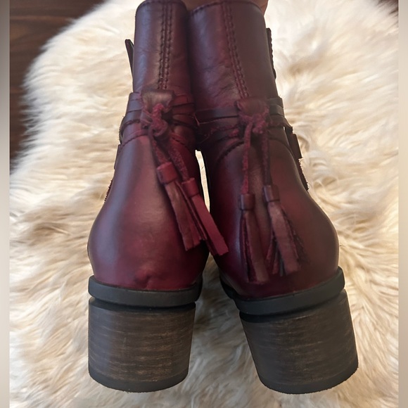 WOLKY ‘Idalia’ Oxblood Leather Booties - Picture 10 of 15